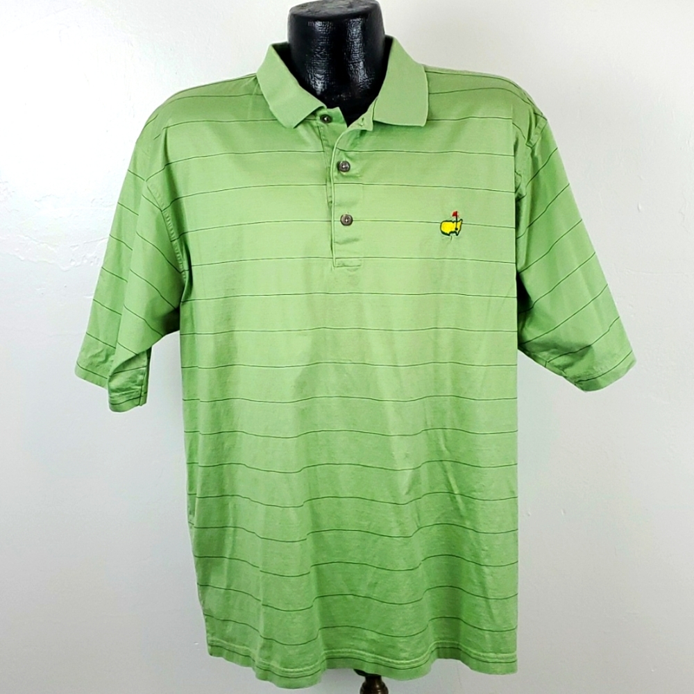 Clubhouse Collection Master cotton golf polo men embroidered green logo size XL